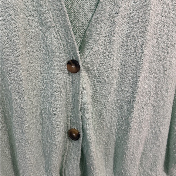 Free People Found My Friend Cardigan Sweater in Ocean Lily - Picture 3 of 6